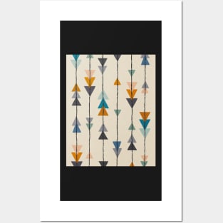 Ethnic abstract arrows pattern Posters and Art